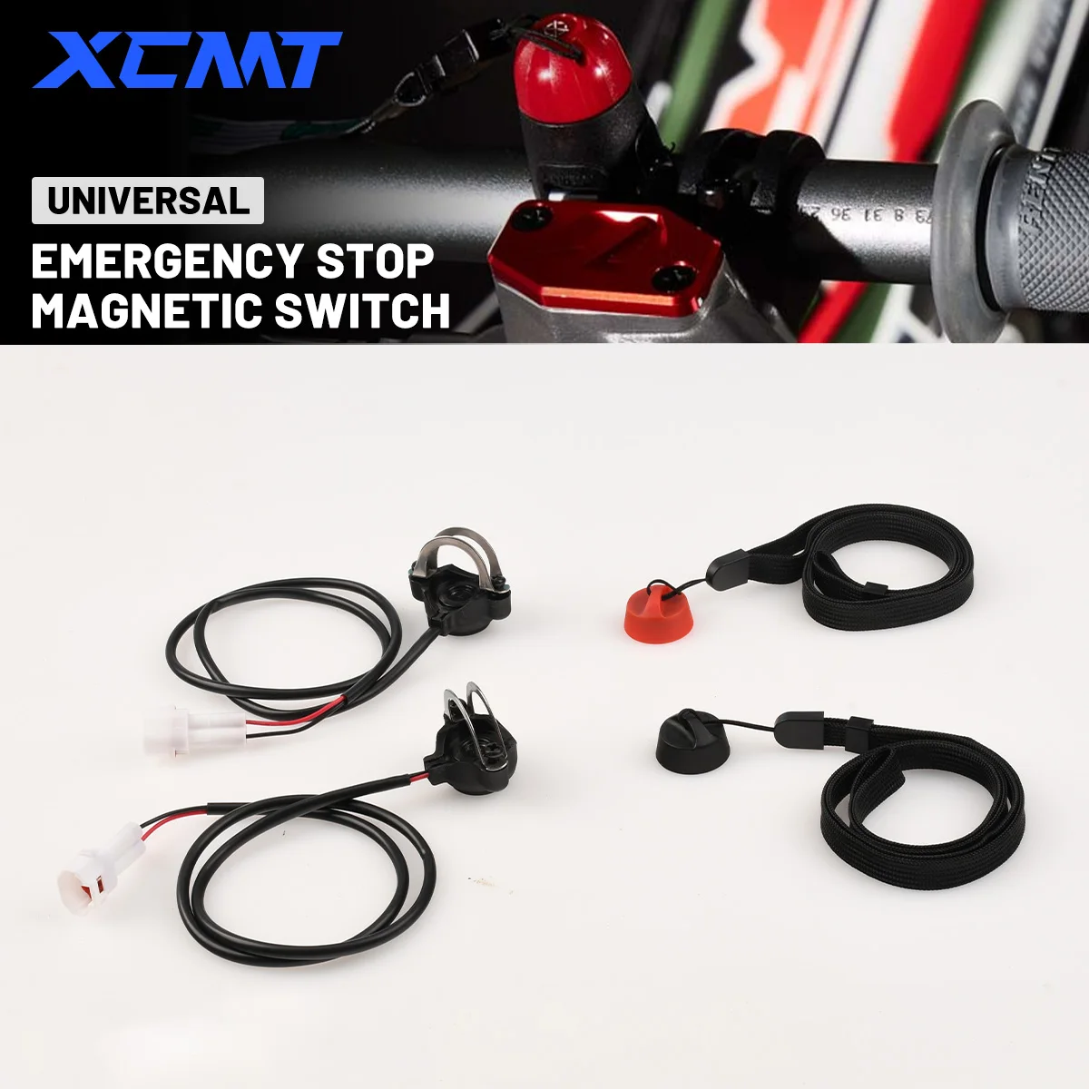 

Motorcycle Emergency Kill Switch Magnetic Top Cap with Wrist Strap For 2 Stroke Pocket Mini Dirt Bike ATV Universal Accessories