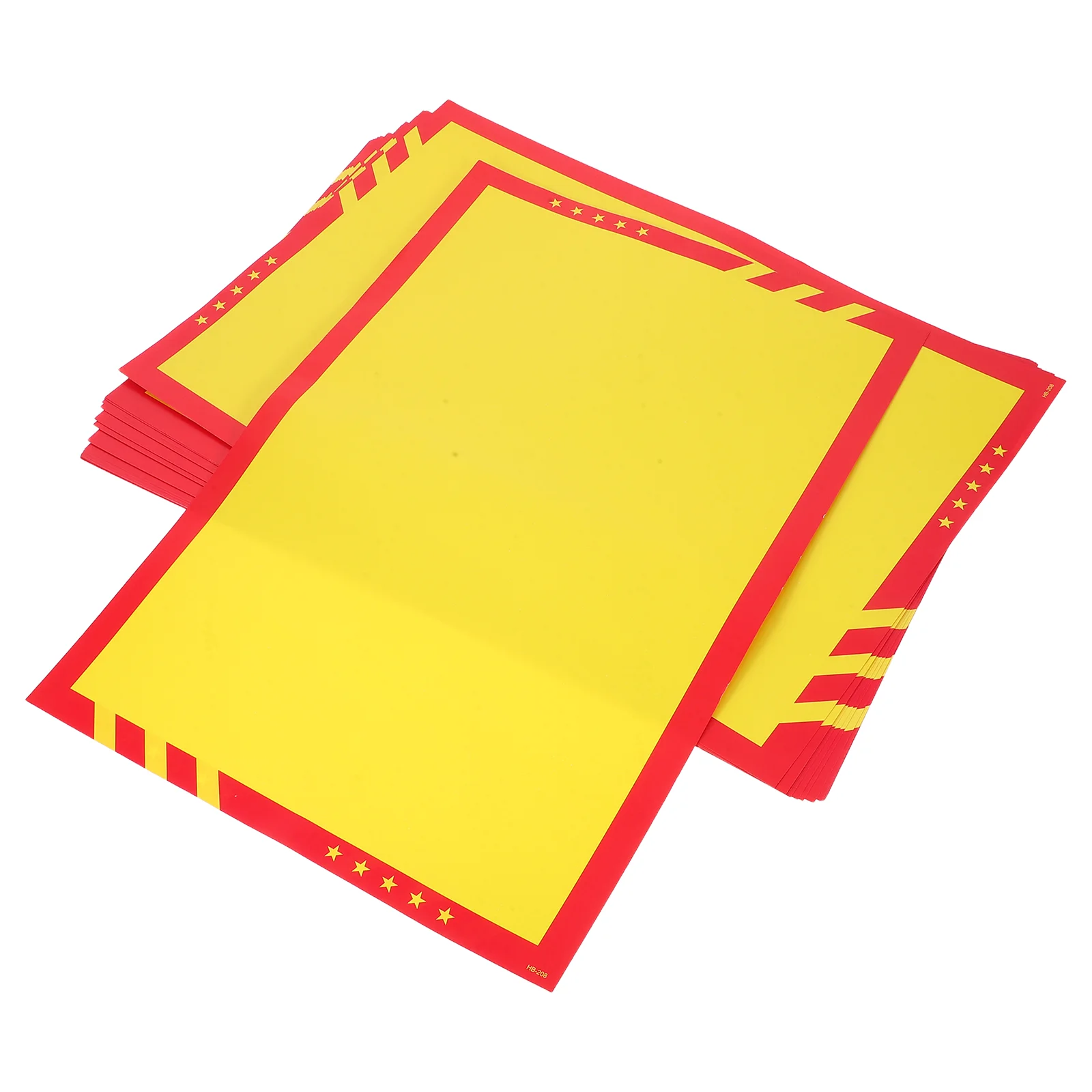 20 Pcs Poster Advertising Paper Retail Signs Rustic Sale Price Label Card Blank Yellow Shopping Vibrant Design Use