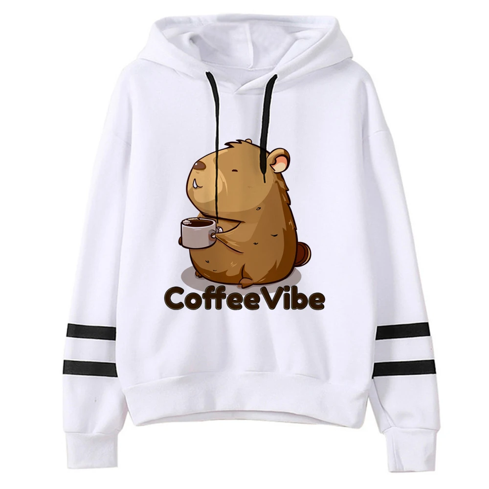 Capybara hoodies women Winter  Fleece clothes hoddies female anime clothing