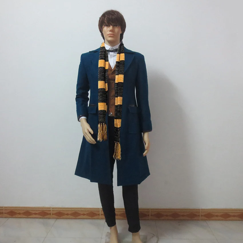 Fantastic Beasts and Where to Find Them Newt Scamander Cosplay Costume Include Scarf