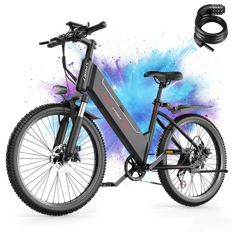 

Electric Bike for Adults, 1500W Peak E bike with 48V 12Ah Internal Removable Battery, 26 Electric Bicycle Up to 25MPH, 65 Miles