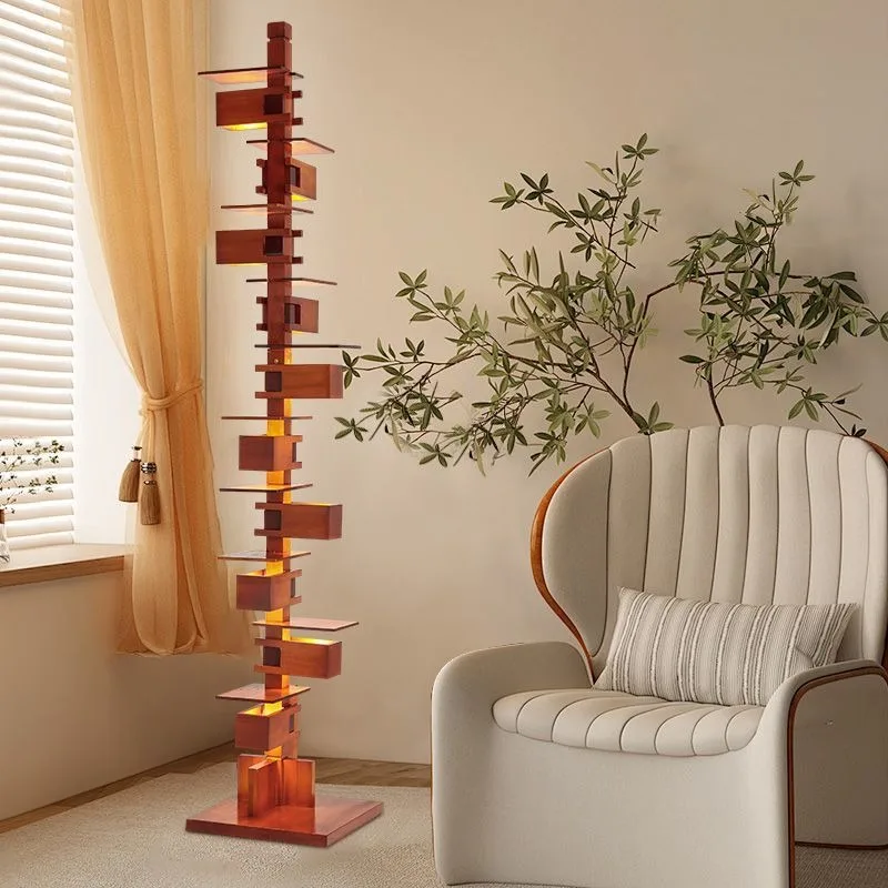 

Floor lamp, medieval floor lamp, simple oak wall lamp