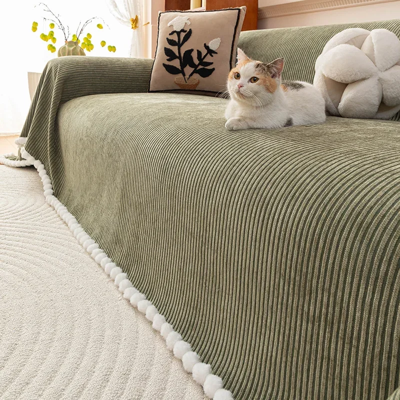 Sofa Towel New Simple Luxury Universal All Seasons Chenille Cat Scratch Resistant Skin Friendly Sofa Cover Home Textile