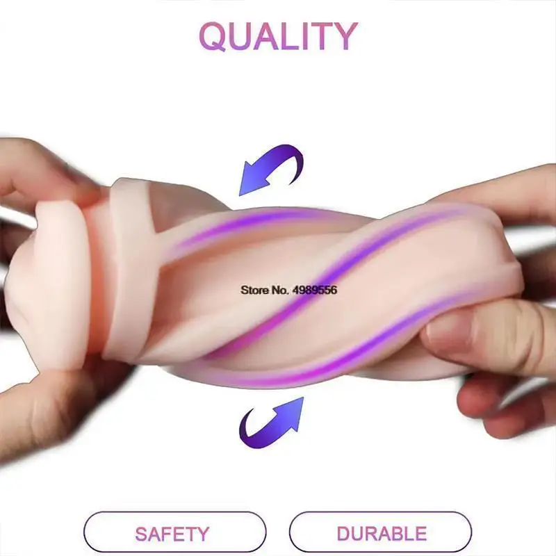 Artificial Realistic Sexy Vagina Anal Adult  Goods Rubber Real Pussy Male Masturbator Vaginal Sex Toys For Men Masturbation