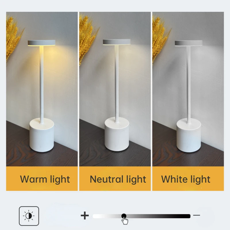 Tisch lampen Schreibtisch lampe Bar Restaurant Zimmer Dekor Tisch leuchte führte neben Lampe USB-Aufladung Berührungs steuerung dreifarbiges Licht