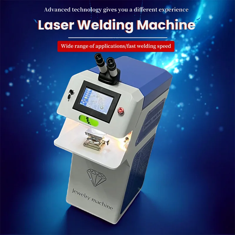 LY 300W Mini Jewelry Laser Welder YAG Spot Welding Machine with HD CCD Microscope for Gold Silver Chain Ring Denture Repair