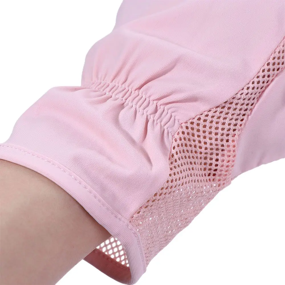 Mitaines d'été en maille élastique UPF 50 + pour femmes, gants de conduite en soie glacée, gants de protection solaire pour écran tactile