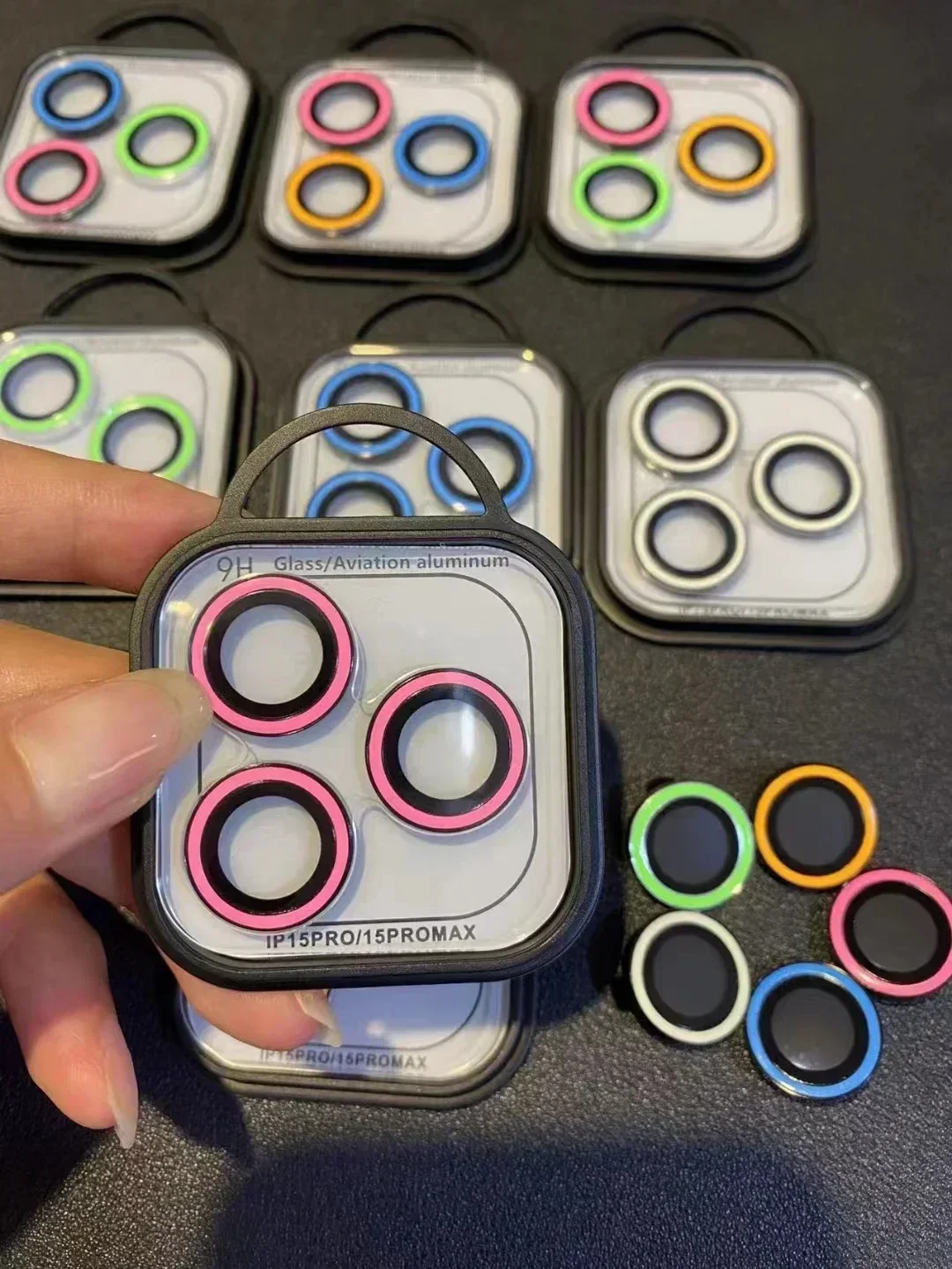 IPhone用の明るいカメラレンズガラス,iPhone 13,12 mini,11 pro max,14 plus,13mini, 13pro用の強化ガラススクリーンプロテクター