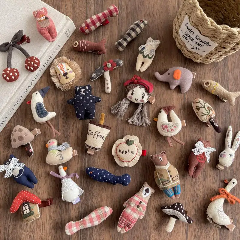 【DJyoe】1 قطعة مشبك جانبي للأطفال إكسسوارات شعر لطيفة لحديثي الولادة مشابك شعر كرتونية للفتيات دبابيس شعر مصنوعة يدويًا حامل شعر للأطفال #3