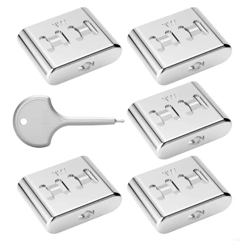 قفل أمان منفذ CORA من النوع C، حاجز مادي معدني، حاصرات منفذ USB C، قفل حماية البيانات من النوع C لأجهزة الكمبيوتر المحمولة