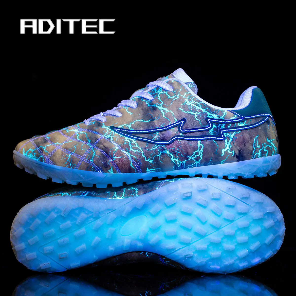 

Fluorescent football shoes Futsal pro unisex football shoes HG Ankle football boots Rainy outdoor grass football shoes