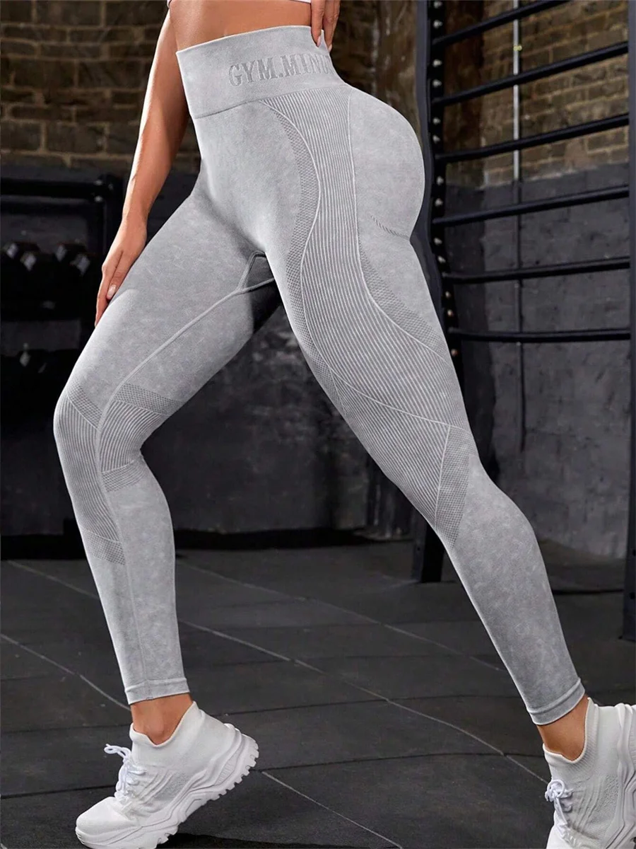 Women Yoga Pants High Waist Stretchy Hip Lift Workout Leggings Exercise Running Sport Pants