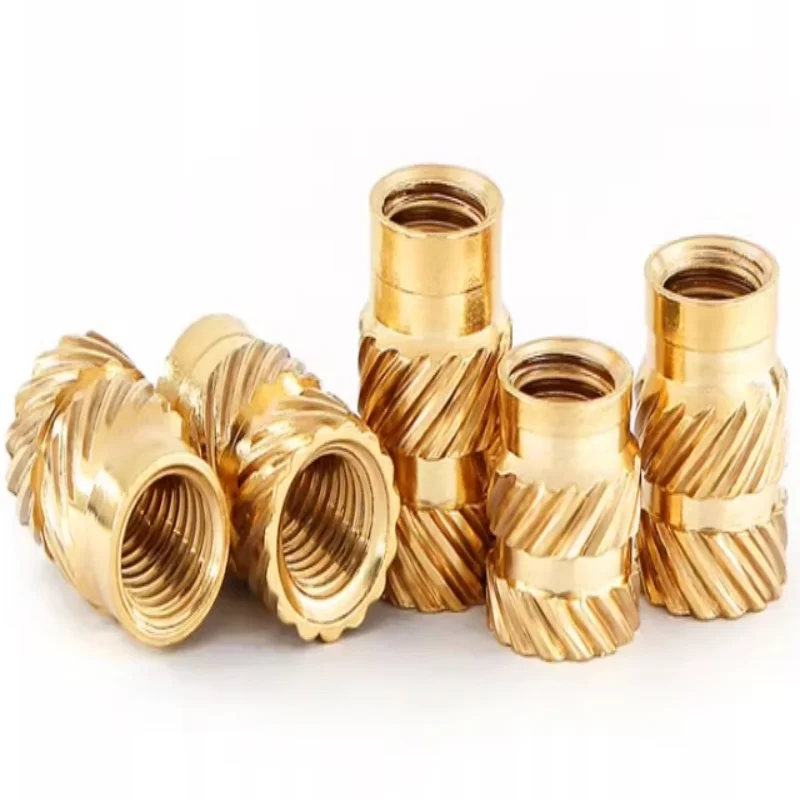 M1 M1.4 M1.6 M1.7 M2 M2.5 Insert Messing Moer Dubbele Twill Injectie Inbedding Moer voor 3D Printer Plastic Case