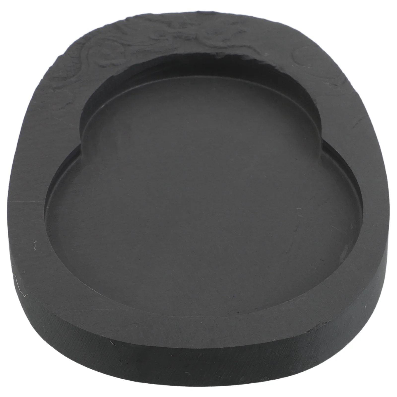 

5-Inch Dragon Carved Covered Inkstone Traditional Ink Slab Sturdy Natural Material Calligraphy Art Writing Drawing