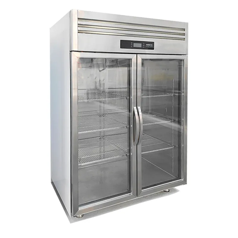 

Commercial Refrigerator 2 Glass Door Vertical Refrigeration Vertical Cooler Fan Cooling Display Cooler Refrigeration Equipment