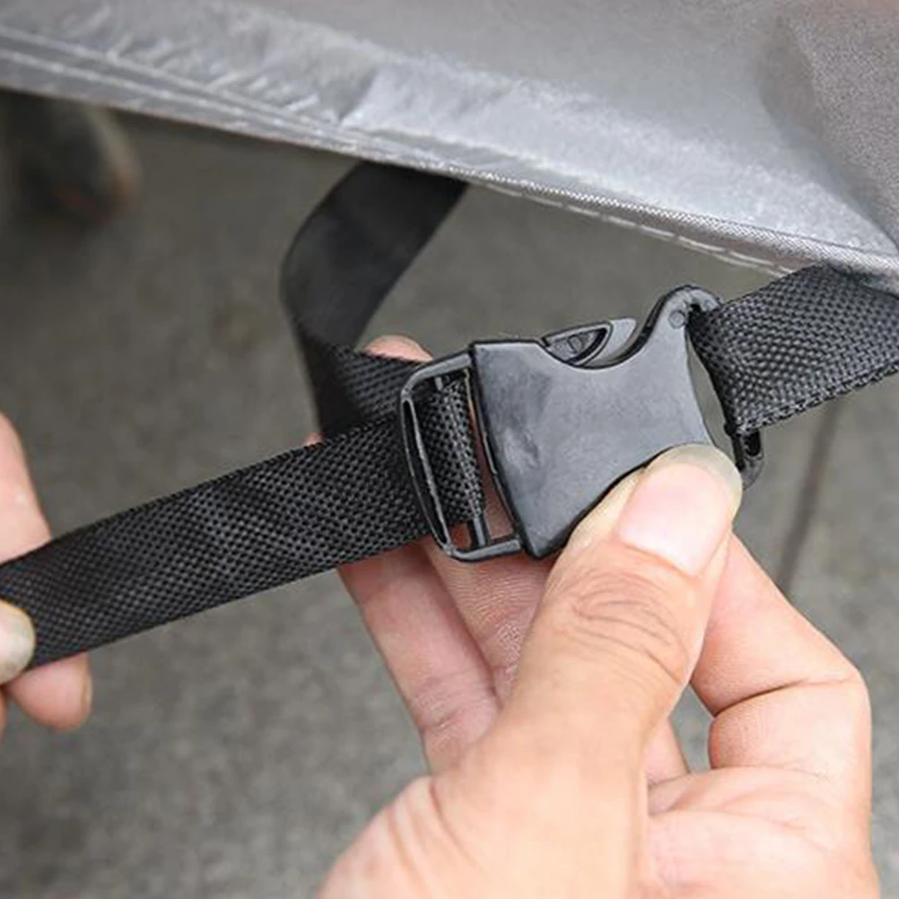 

Universal Motorcycle Cover Dust Proof Sun Block Waterproof Snow Dirt Protector Reflective Stripes Easy Fold Storage For