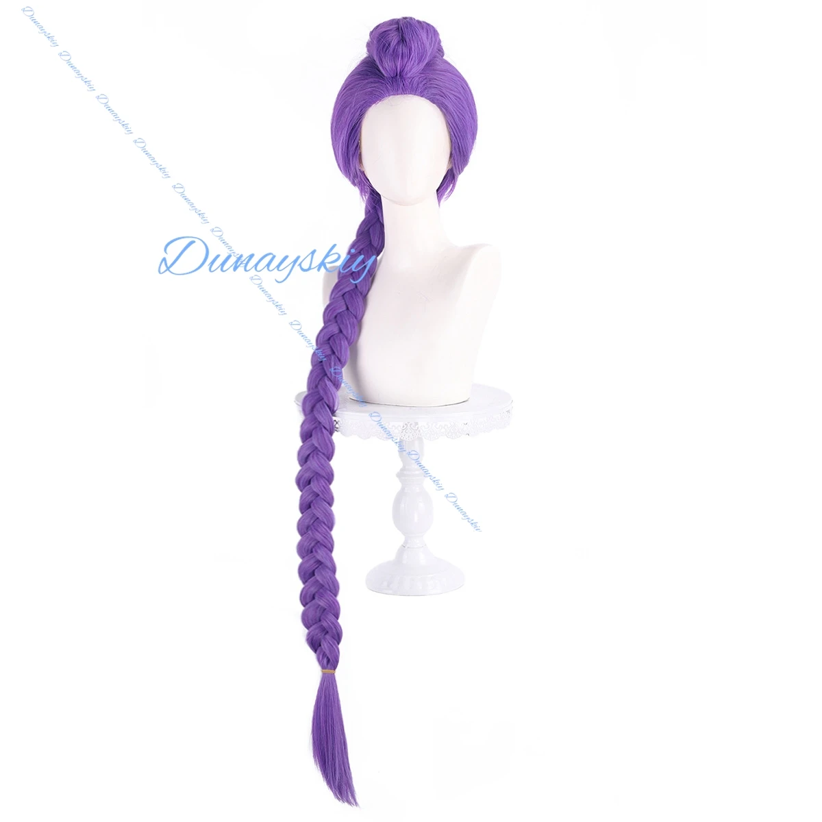 رومي تأثيري شعر مستعار اصطناعي قبل مضفر الأرجواني شعر امرأة 105 سنتيمتر Kpop شيطان الصيادين أنيمي مقاومة للحرارة الباروكات الكبار الاطفال