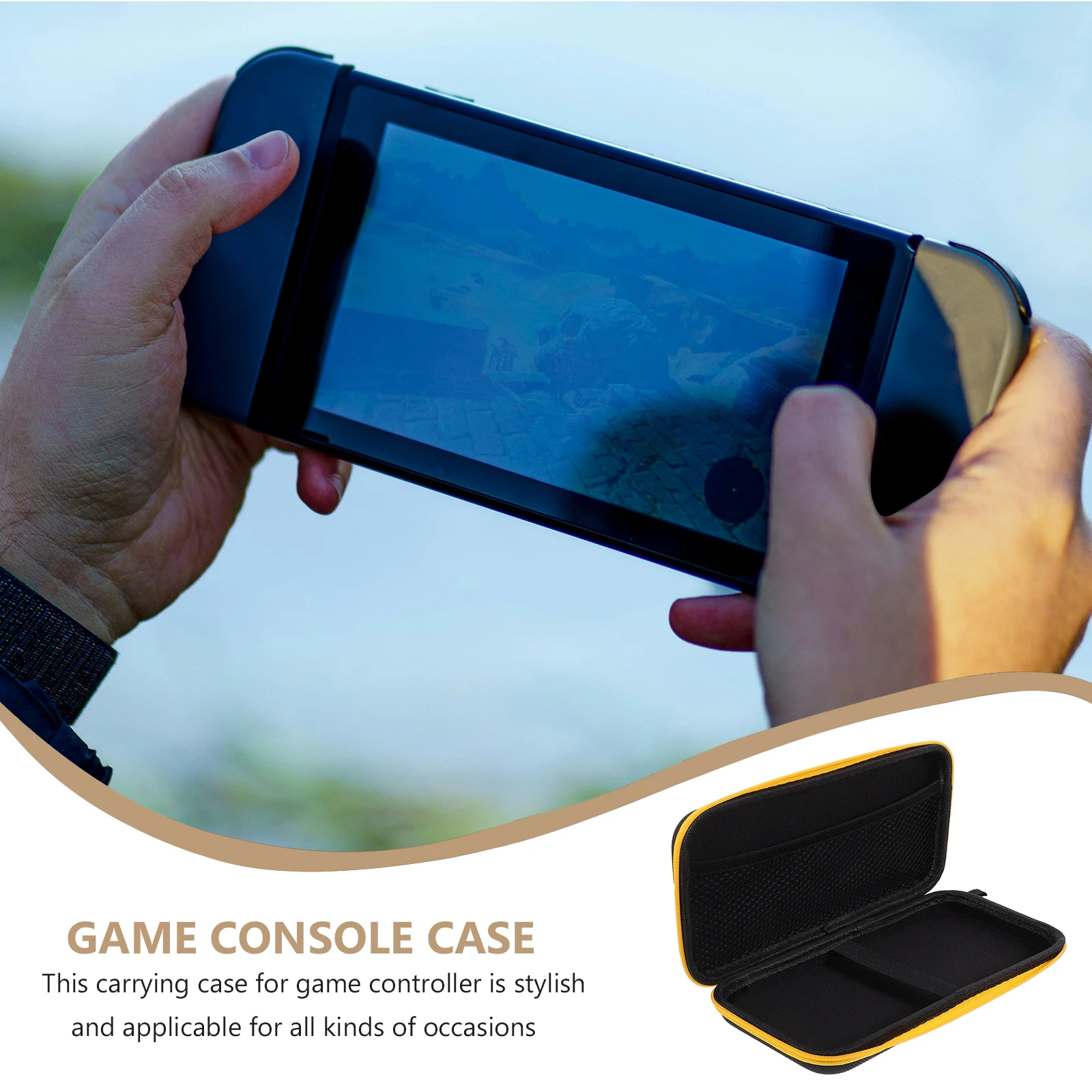 

Game Console Storage Bag Carry Case Travel Cloth Controller Accessories Portable Gaming Gear Organizer Zipper Closure Gifts