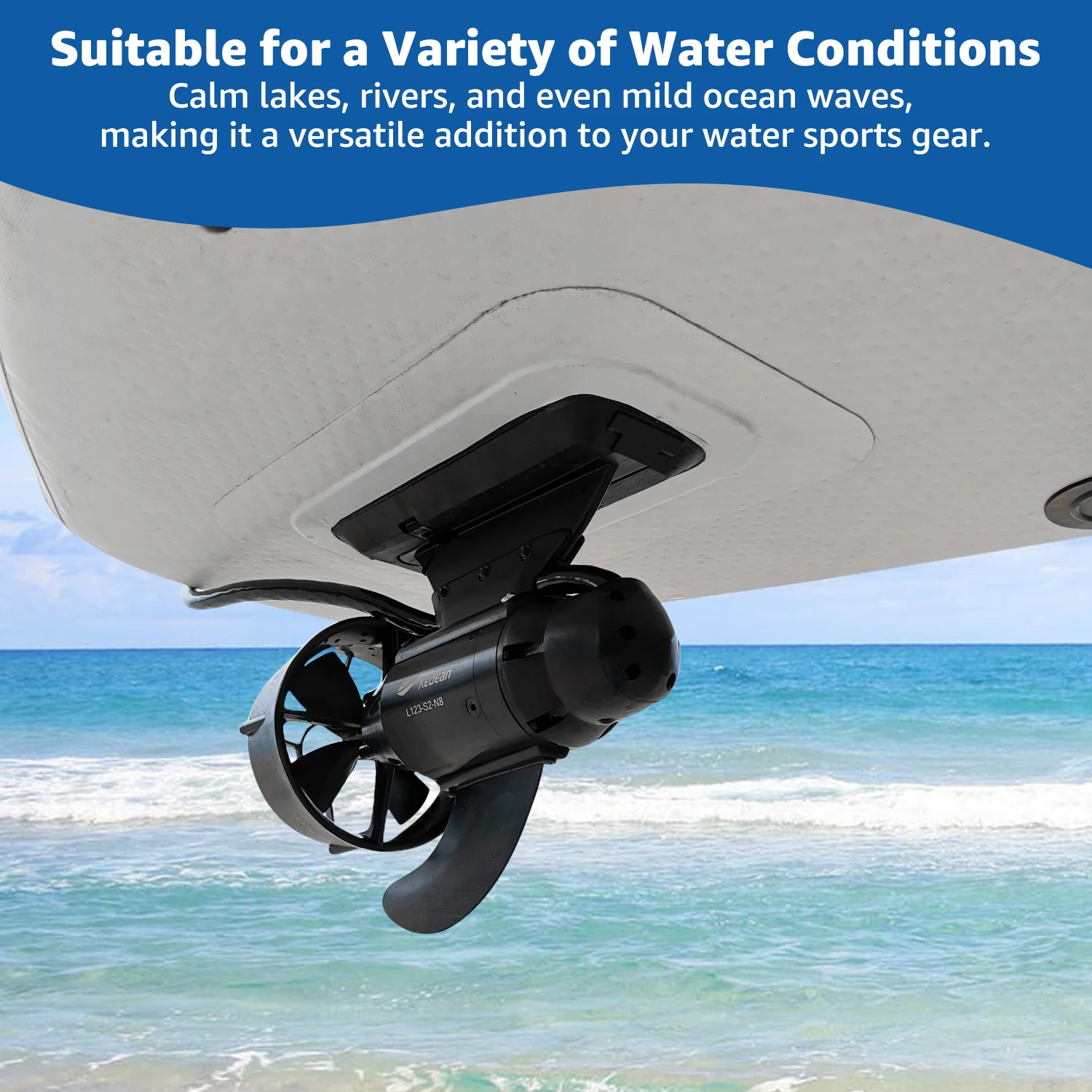 KEDEAN ailerons de poisson électriques pour Tabla Paddle Surf Stand Up Paddle Board Propulsion moteur sous-marin avec batterie hélice de Kayak