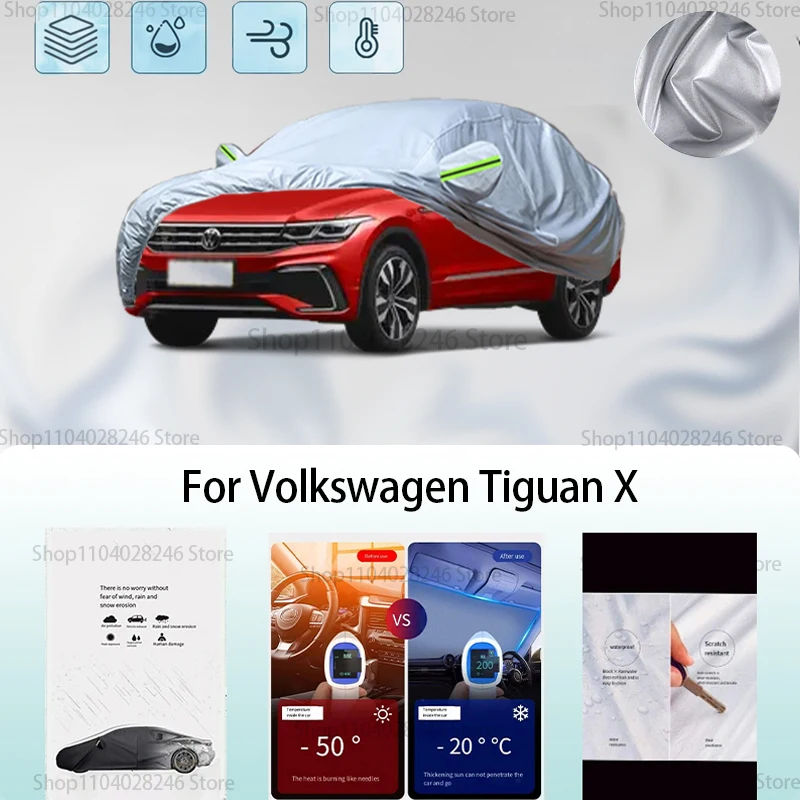 

For Volkswagen Tiguan X Car clothing sun protection snow prevention antifreeze car protective cover auto cover