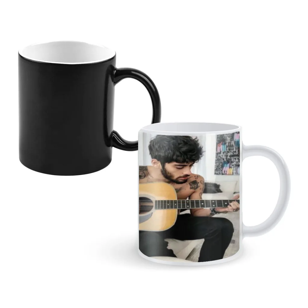 Singer Z-Zayn M-Malik Newest Design Coffee Mugs Heat Color Changing Milk Tea Cup Colorcup For Birthday Gifts