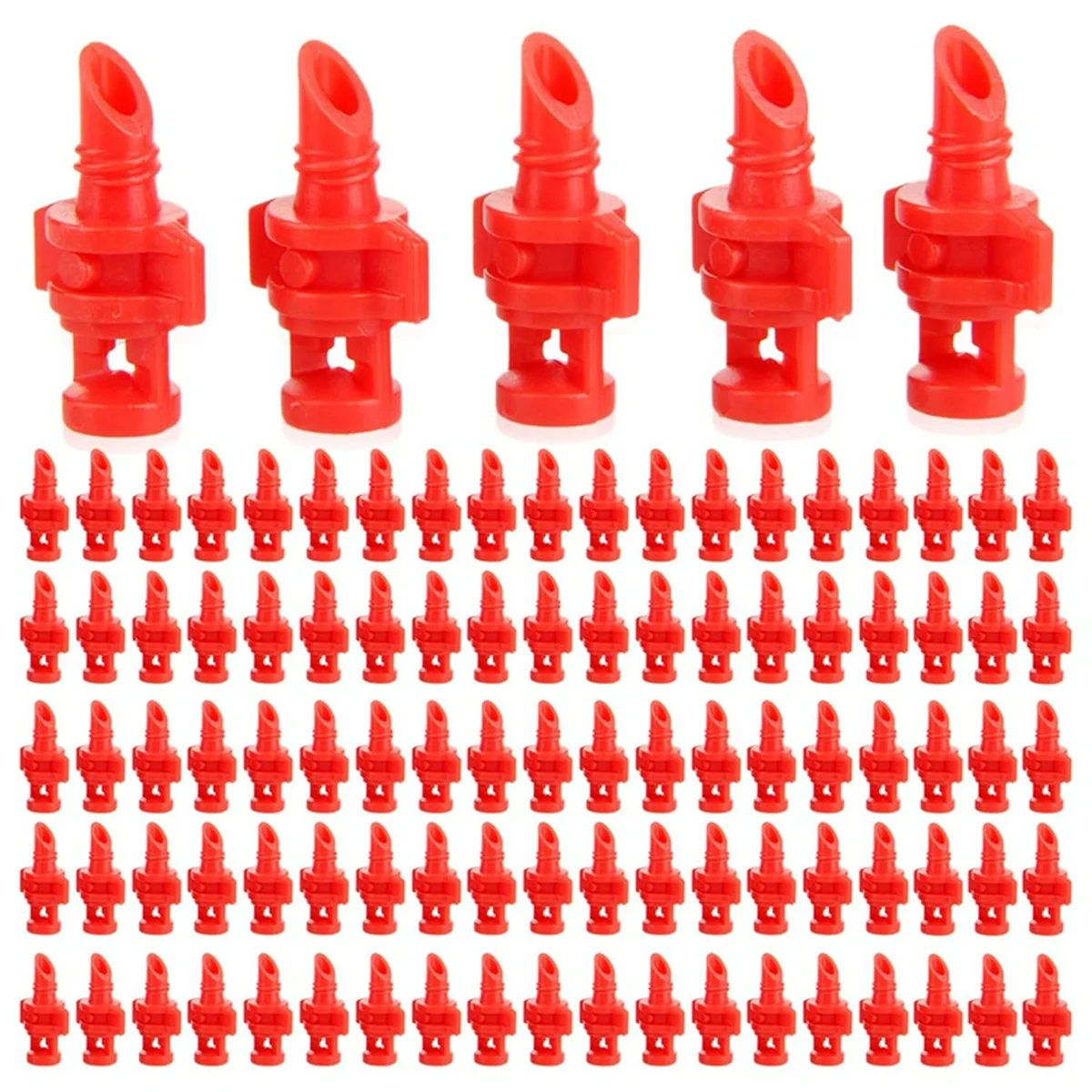 100PCS 360 Degree Misting Nozzle Irrigation,Sprinklers Sprayer for Garden Irrigation System, Sprayer Automizing Drippers