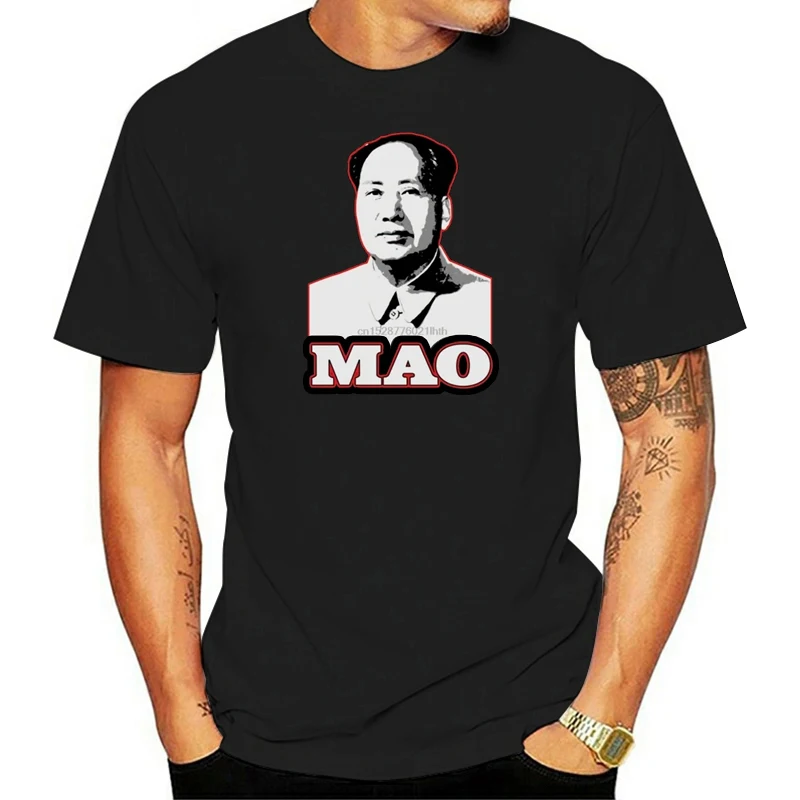 100% cotton O-neck printed T-shirt Chair  Mao T Shirt Retro for