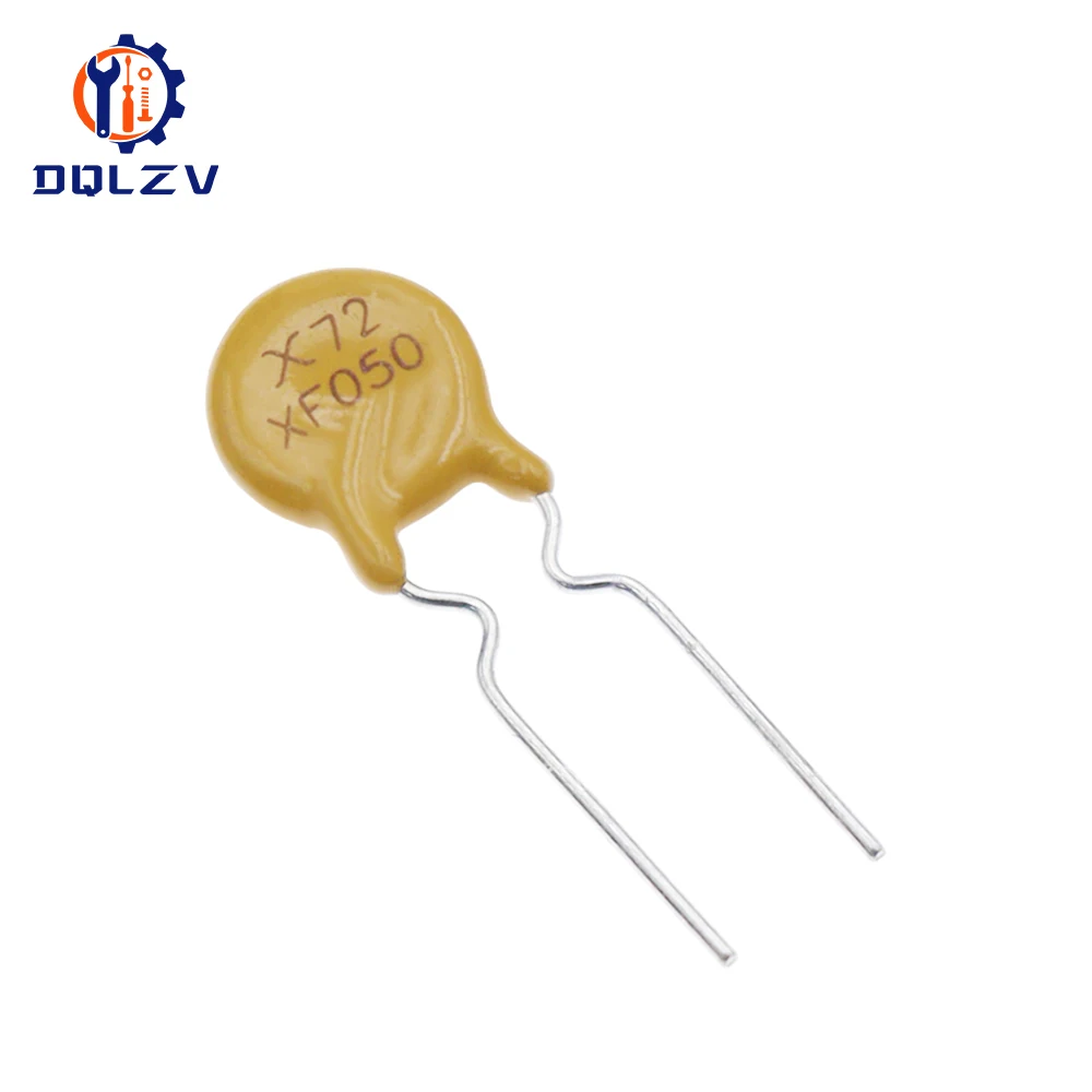 Fusible Réarmable PPTC RXEF050 XF050 72V 0.5A 500MA Pas 5mm