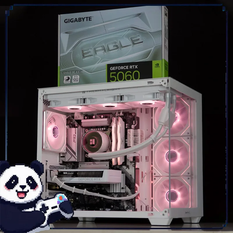 

Rtx5060 Eagle Ice Oc 8gb Mini Chassis Dual Fan Graphics Card Bionic Fan Gddr7 Pci-E 5.0 28gbps Gaming Computer Host Accessories
