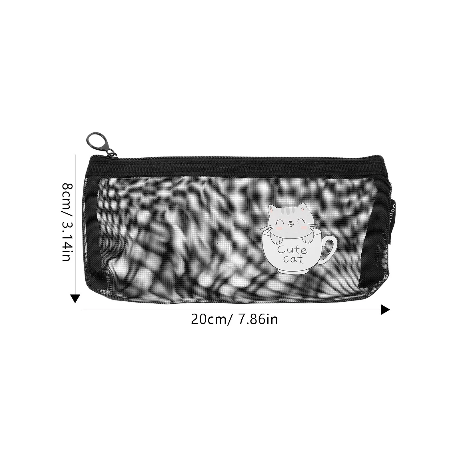 Bolsa de malla para bolígrafos, bolsa de lápices transparente, organizador de papelería para estudiantes, Material Premium, mano de obra fina, regalo de cumpleaños, 1 Uds.