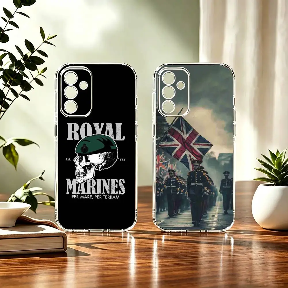 royal marines Commando Warrior Art Basic Phone Case For Samsung A71, A70, A52, A51, A40, A30, A20 Transparent Cover