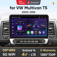 Junsun AI voice Wireless Carplay Android Auto Radio for VW Multivan T5 2013 2014 2015 Button Car Intelligent System
