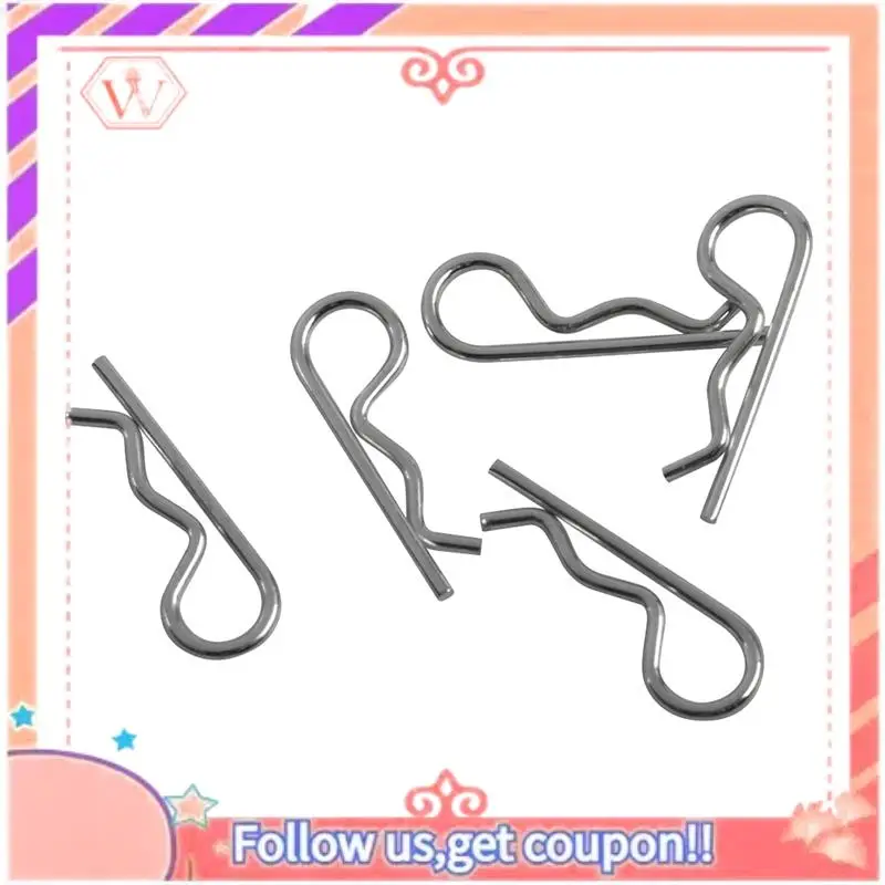 Upgraded 100PCS Carbon Steel Zinc Plated R Hitch Pin Tractor Clip Cotter Pin For Car Mechanics Garages Workshops Clips