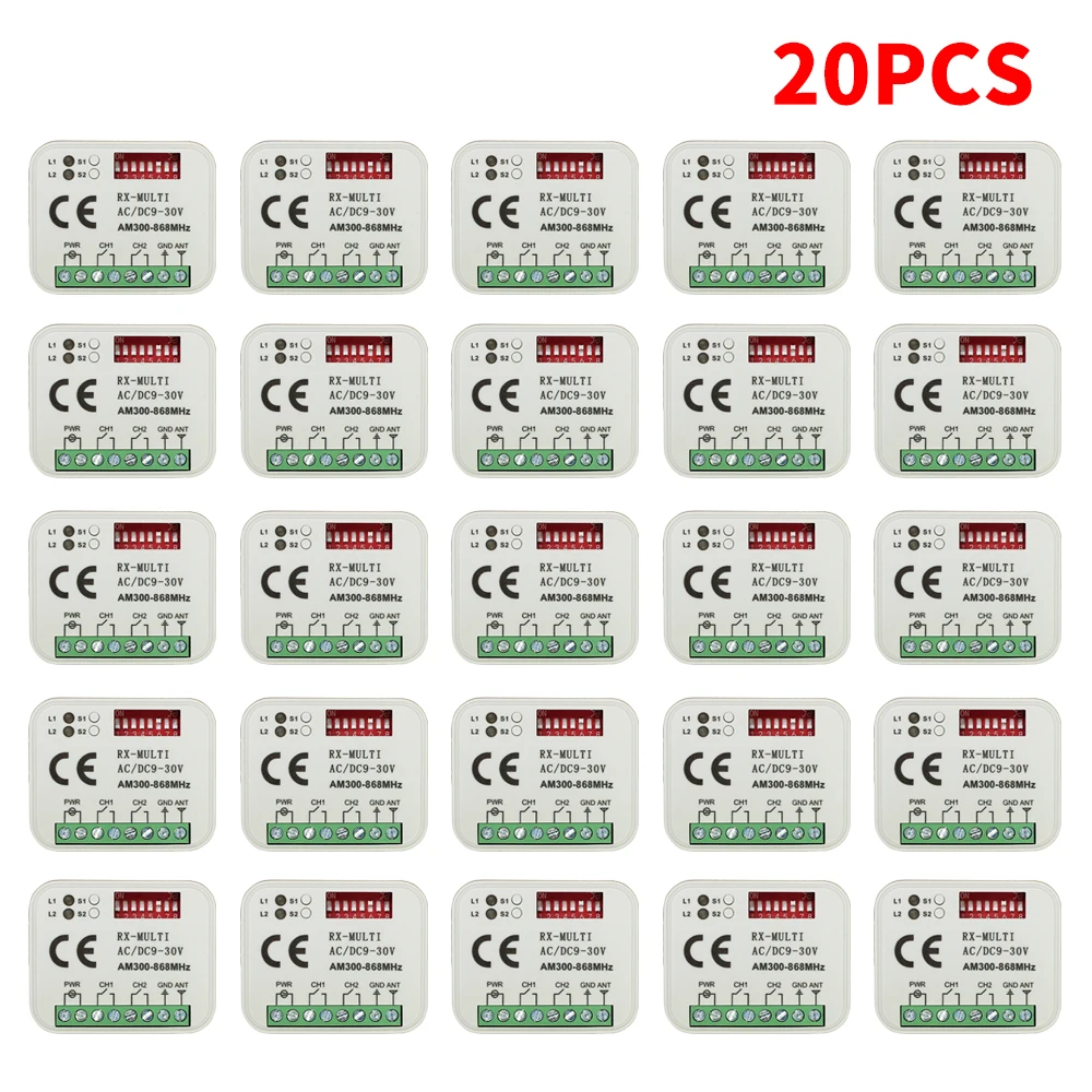 Приемник дистанционного управления 300-868 МГц 433 МГц RX MULTI Универсальный 9-30 В 220 В для управления гаражными воротами Garage Command