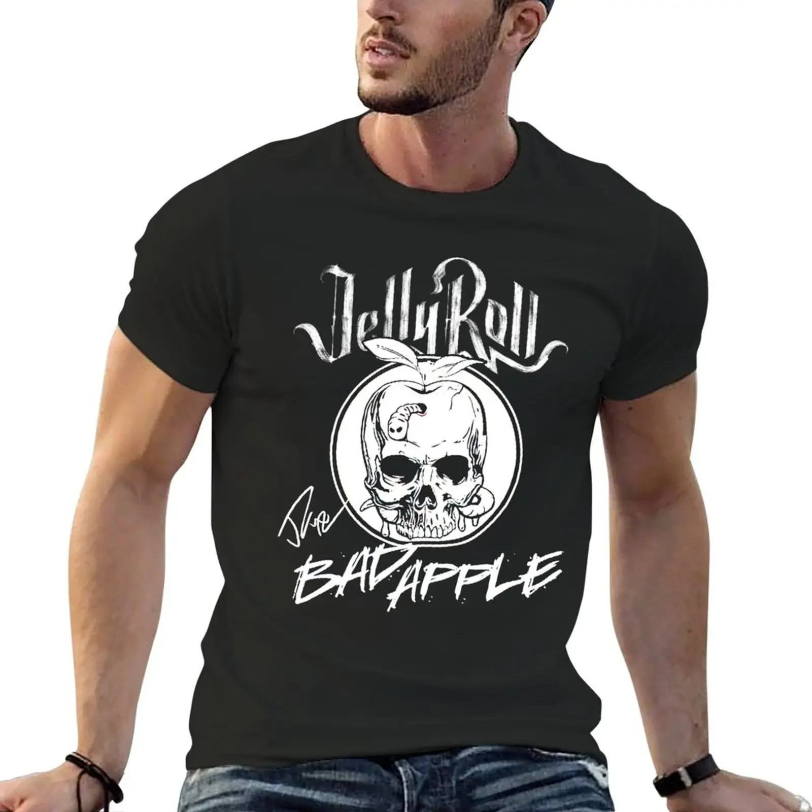 Jelly Roll Vintage T-Shirt vintage summer clothes anime slim fit t shirts for men