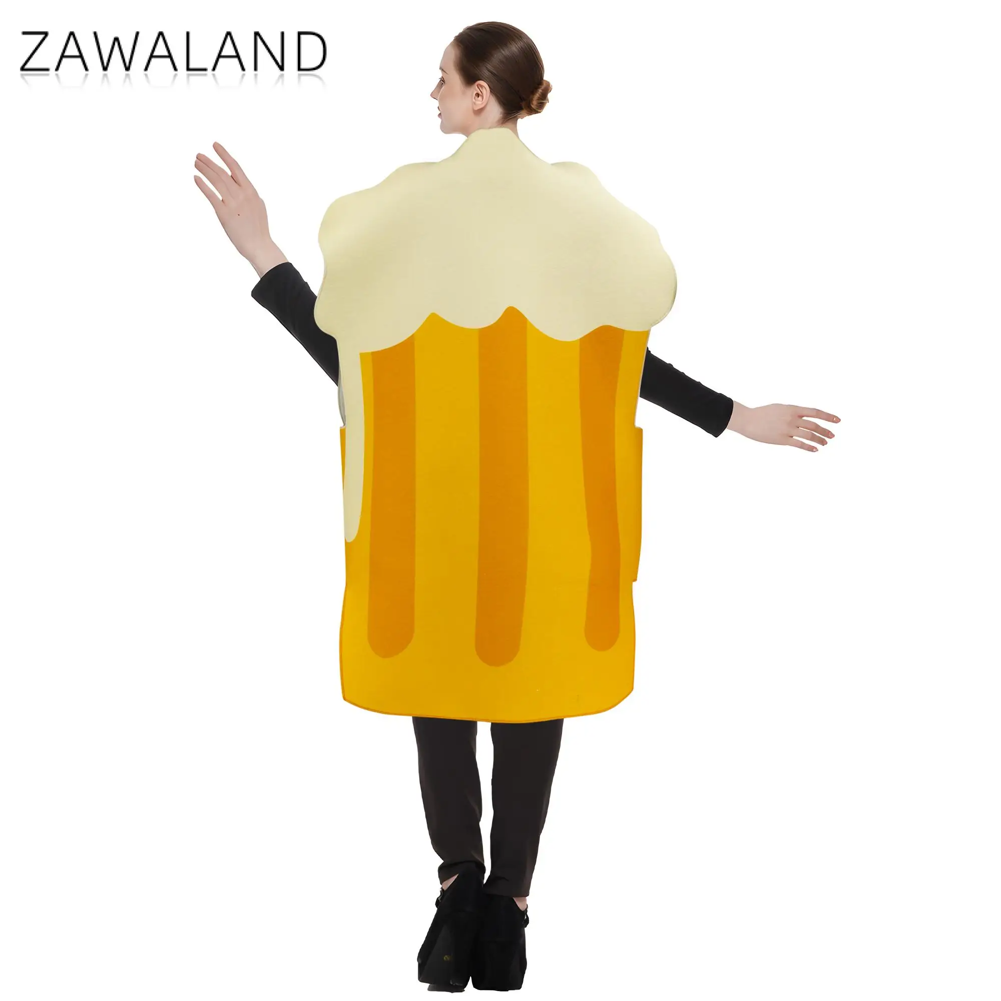 Zawaland-Costume de Cosplay de ixde la Bière pour Adulte, Tenue de Carnaval Amusante pour Femme et Homme