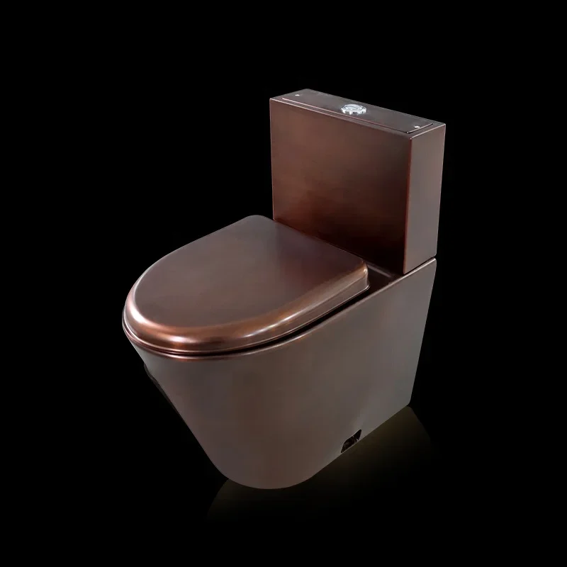 Bathroom Sanitary Ware Floor Mount Toilet Stainless Steel WC Toilet For Hotel