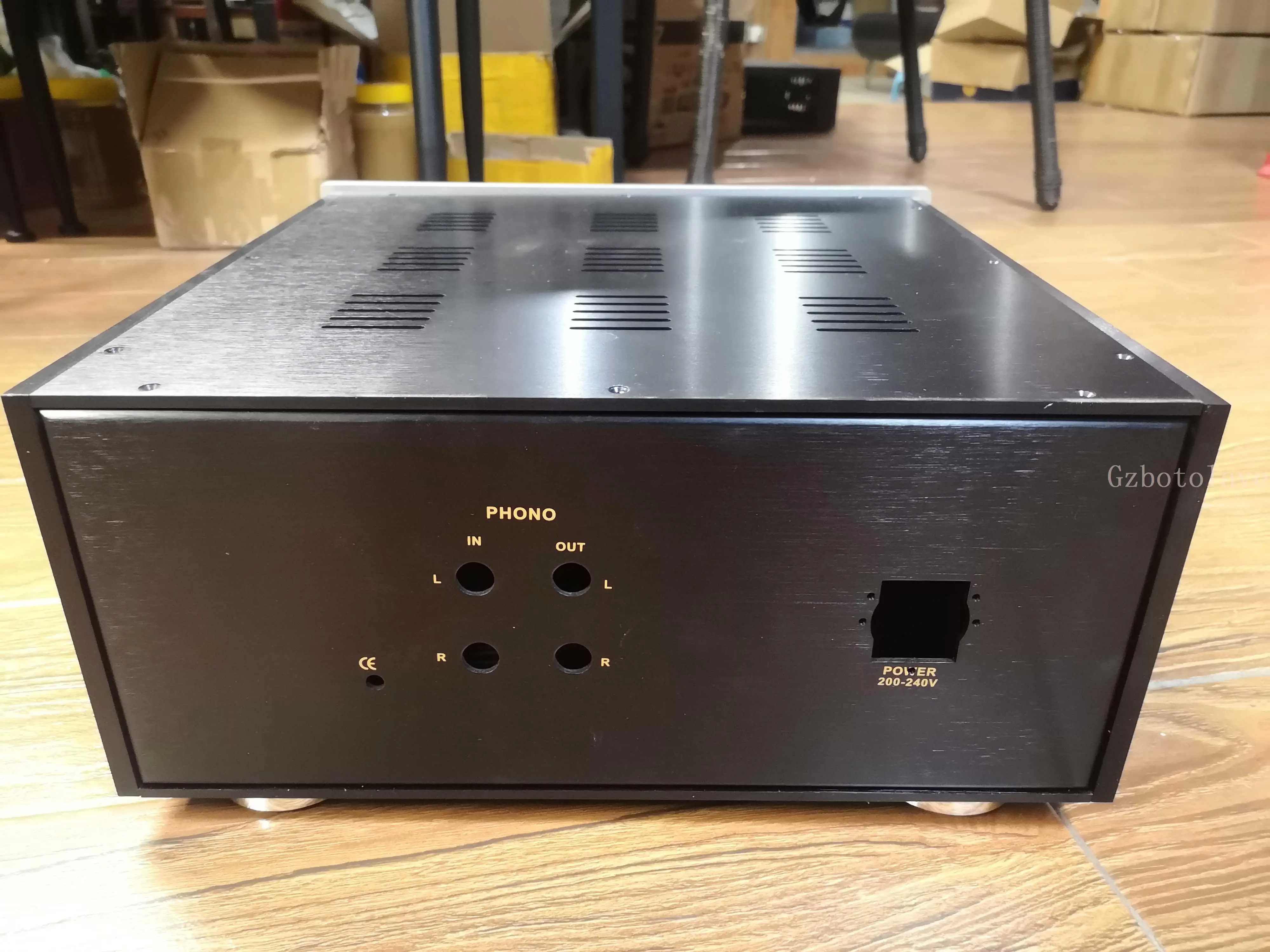 모든 알루미늄 포노 앰프 케이스, DIY 설치 섀시, W360 * H160 * D340mm, M7