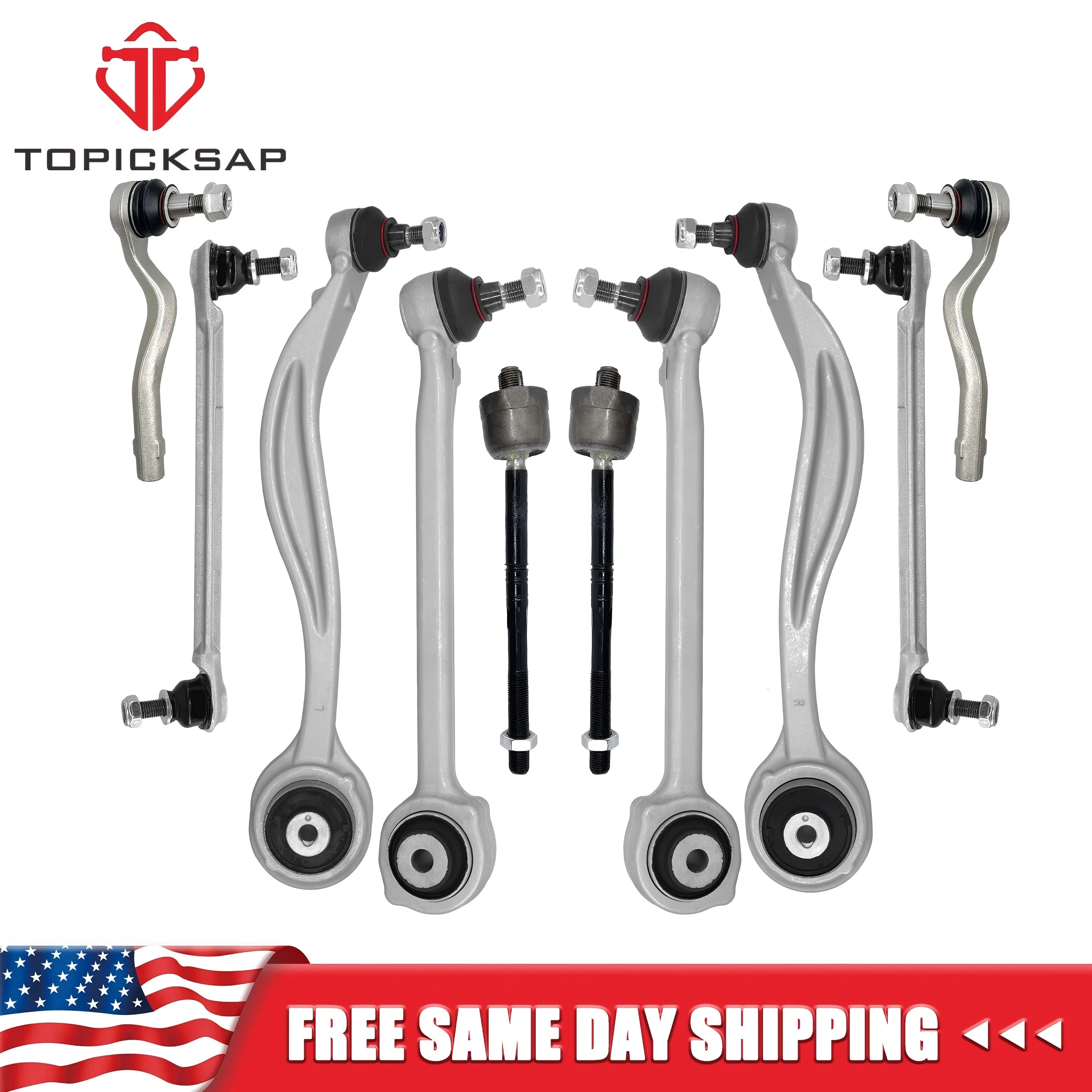 10PCS Front Suspension Control Arm Kit For Mercedes-Benz GLK- Class 4Matic W204 X204 GLK200 GLK220 GLK250 GLK350 2010-2015