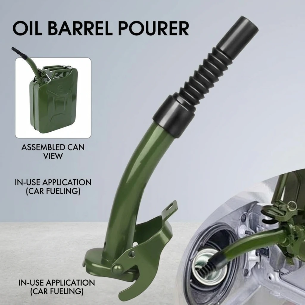 Confrontk Fuel Can Nozzle Replacement Spout for Gas Jug Diesel Fuel Caps Compatible with Fuel And Diesel Can Supplies