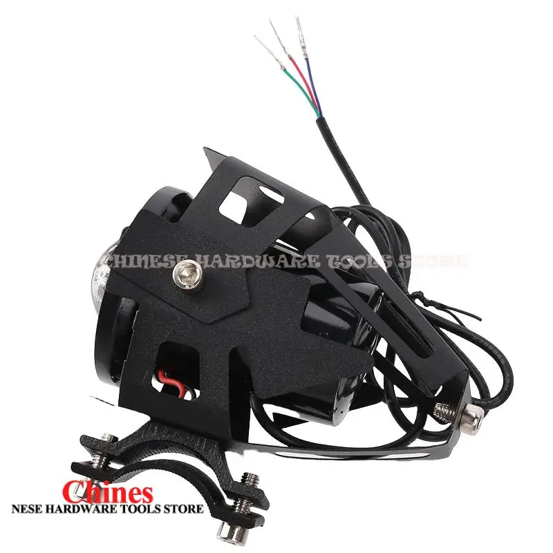 Lampu Sorot LED Angel Eye untuk Skuter Listrik, Lampu Bantu Mengemudi, Senter LED Mini, Lampu Sorot Depan, Aksesoris ATV Skuter