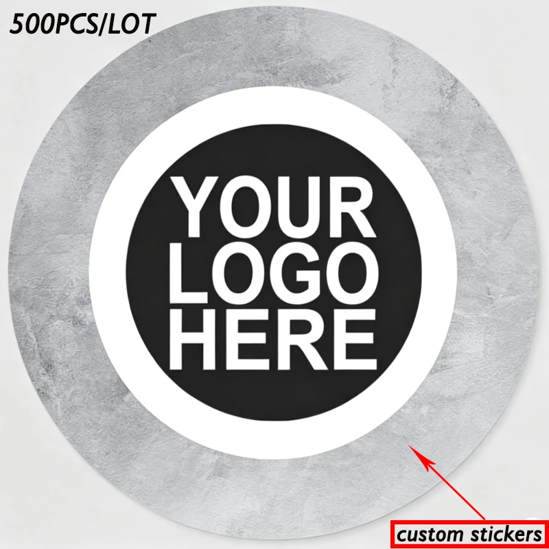 500 gepersonaliseerde witte papieren stickers en aangepaste logo's voor bruiloften, verjaardagen, cadeaudozen, DIY-ontwerpen, exclusieve stickers, personalisatie.