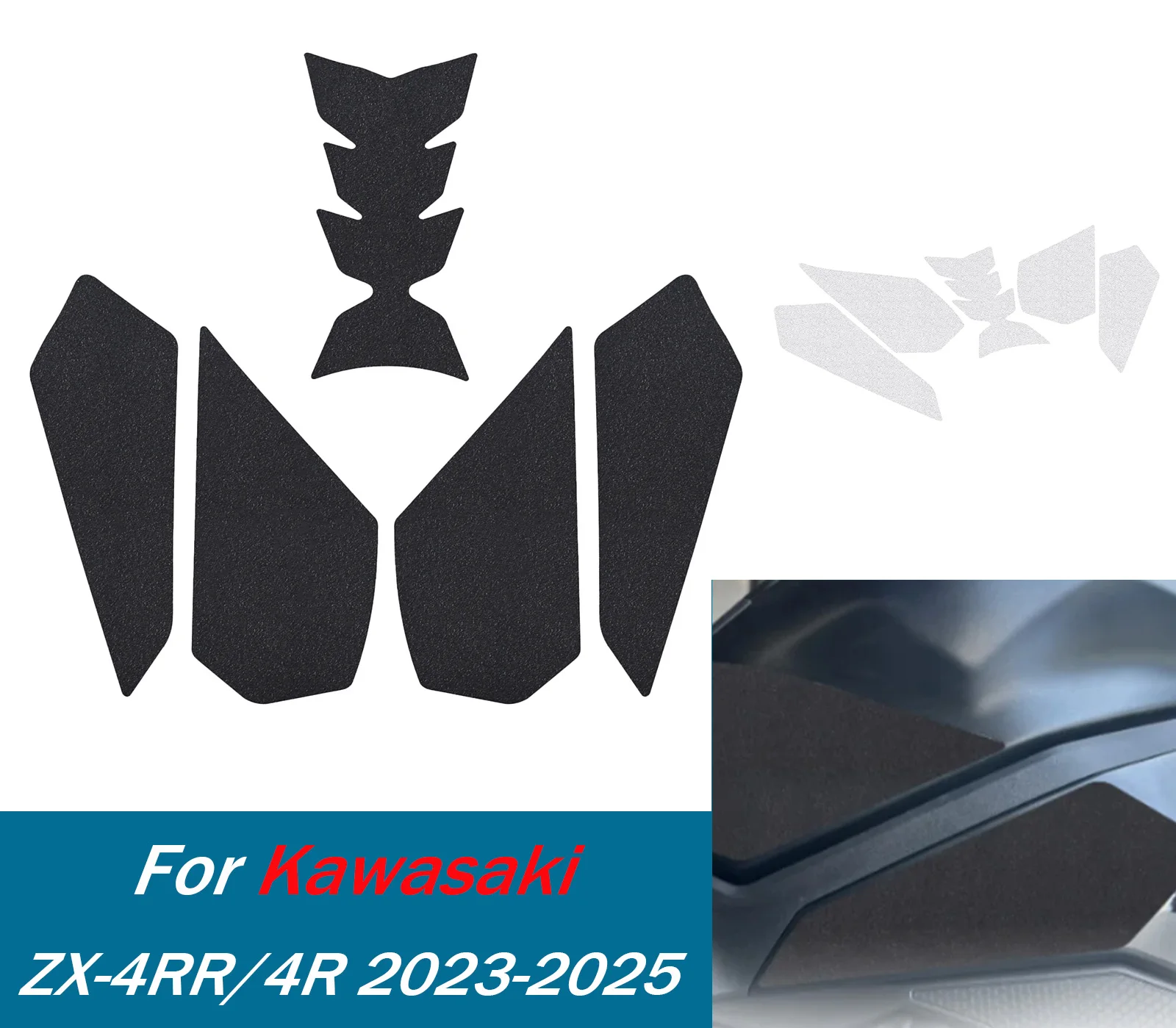 

ZX4RR ZX4R бак тяговая боковая накладка газовое топливо наколенник наклейка для Kawasaki ZX-4R ZX-4RR 2023-2025 ZX 4R 4RR мотоциклетные наклейки