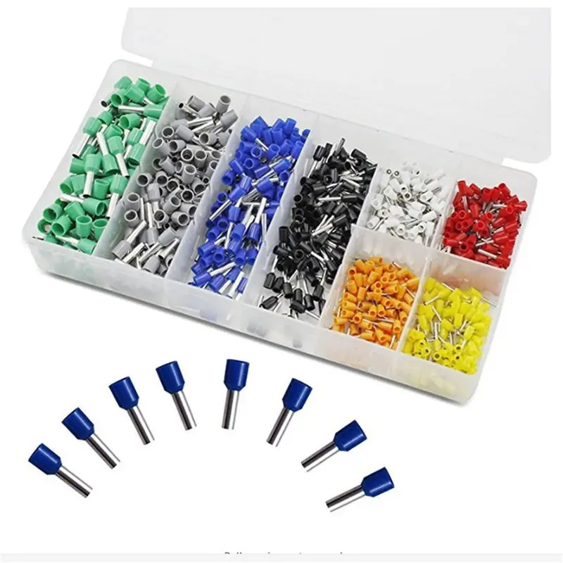 DT17 3200 PCS Ferrules Kit, Wire Ferrules Crimp Connector, Insulated Cord Pin End Terminal AWG 22-10 Kit, with Case
