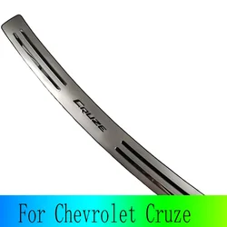 For Chevrolet Cruze Rear Bumper Protector Car Sticker Trunk Trim Stainless Steel Door Sill Scuff Plates Accessories Chrome Trim