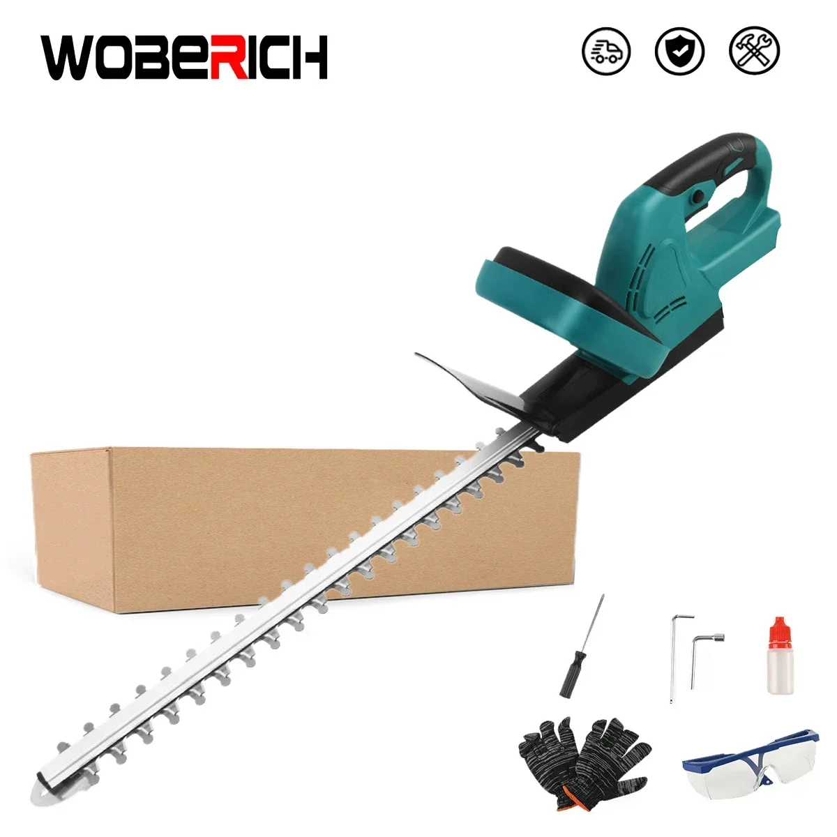 Cordless Electric Hedge Trimmer Lawn Mower for Garden Tool Grass Pruner Trimmer for Makita 18V Battery(No battery)