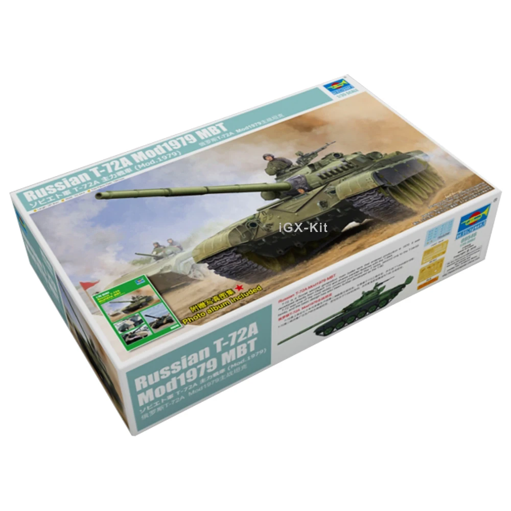 

Trumpeter 09546 1/35 Russian T72 T-72A Mod1979 Main Battle Tank MBT Military Assembly Plastic Gift Toy Model Building Kit