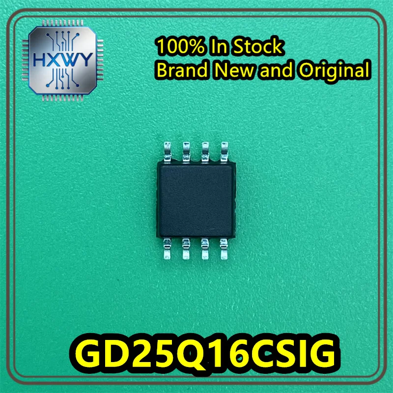 (10/50 pieces) Original Surface Mount GD25Q16CSIG 25Q16CSIG SOP-8 16Mbit SPI FLASH memory chip, brand new, original, in stock, e