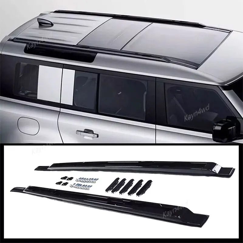 Off Road 4x4 Accessories Roof Rail Bars Luggage Rack Carrier Bar For 2020+ Land Rover L663 Defender 90 110 Car Roof Rack Bars