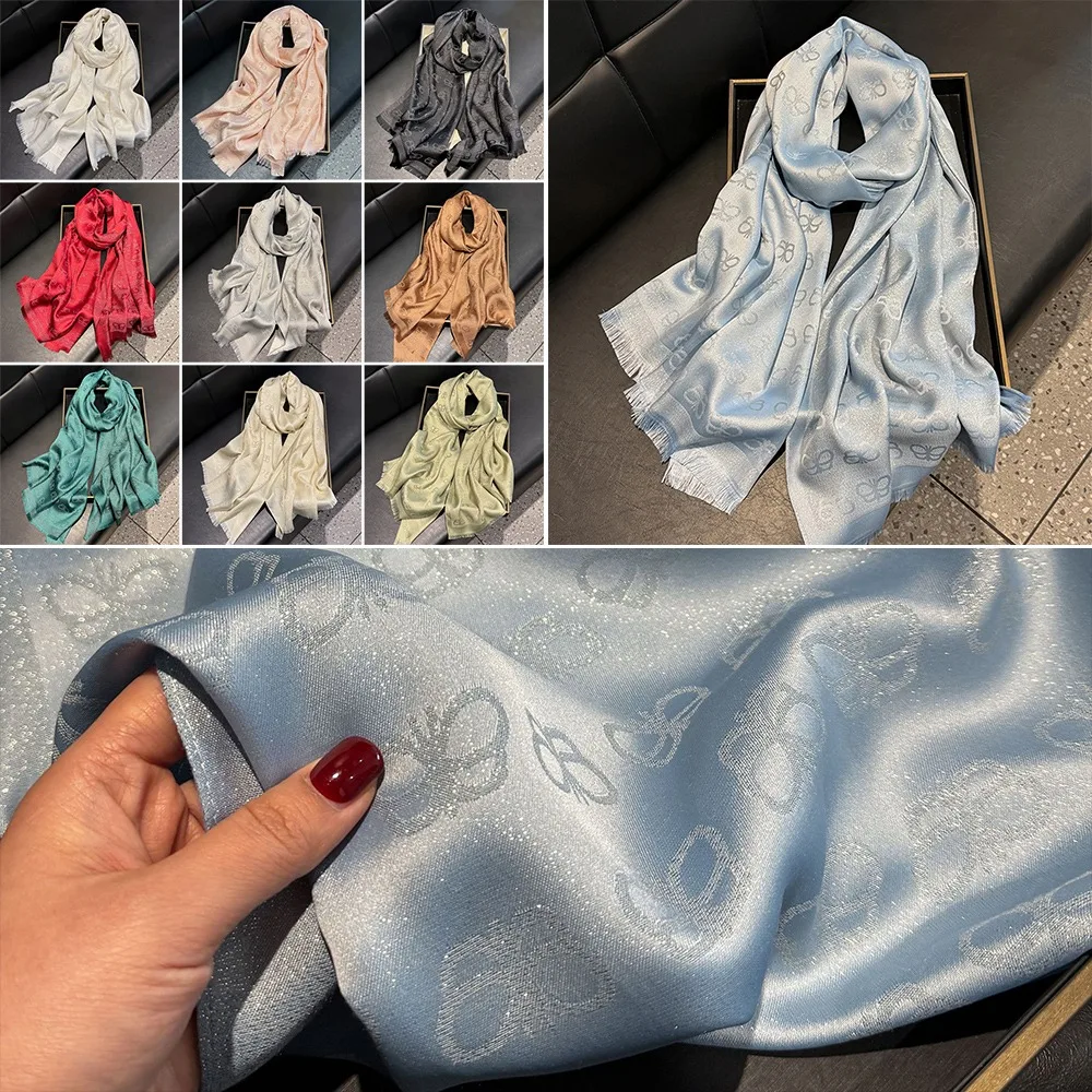 

Элегантный роскошный женский хиджаб из тенселя, хлопок, защита от солнца, женский платок с принтом и шалью